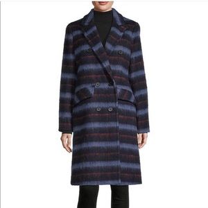 BCBGeneration double breasted plaid coat